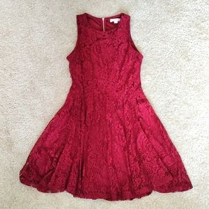 Francesca's Red Dress Size Medium